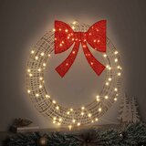  Vijenac s 80 LED svjetlima Topla bijela 91 x 91 x 9 cm PET | Eponuda.com