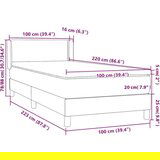 Box Spring krevet s madracem ružičasti 100x220 cm baršun | shoptok.hr