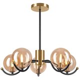 LAMKUR Luster na šipci GEORGIA 5xG9/5W/230V zlatni/zadimljeni bež | Eponuda.com