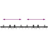  Komplet kliznih vrata ormarića 122 cm ugljični čelik | shoptok.hr