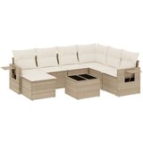 Maison Chic Seti vrtnega pohištva - Vrtna garnitura - Vrtni pohištvo set 8-delna z blazinami bež poli ratan, (21799520) | Shoptok.si