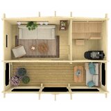 Male kuće Sauna kućica SAUNA KIURU 620 &amp;times; 270 cm sa &amp;scaron;indrom Slike