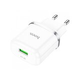 Hoco pametni hišni polnilec adapter n3 18w z 3.0 qc usb vtičem bel | Shoptok.si
