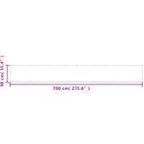  Balkonsko platno svetlo sivo 90x700 cm 100 % poliester oxford | Shoptok.si