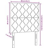  LED glava kreveta Krema 90 cm tkanina | shoptok.hr