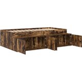  Krevetna konstrukcija s ladicama Dimljeni hrast 90 x 190 cm | shoptok.hr