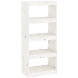 Maison Chic Knjižna omara - Knjižni regal bela 60x30x135,5 cm trden les, (21725748) | Shoptok.si