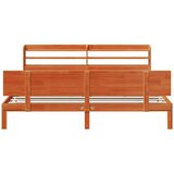  Konstrukcija postelje 2 pcs Voskast rjav Masivno borovo les, (5000121547) | Shoptok.si