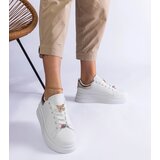Gemre White platform sneakers decorated with a butterfly Aranda | Shoptok.si