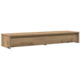 Stalak za monitor s ladicama boja hrasta 100x27x15 cm drveni | shoptok.hr