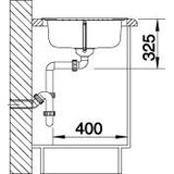 Blanco sudopera TIPO 45 S COMPACT Plemeniti čelik, 780x500/170mm | Eponuda.com