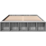 vidaXL Okvir kreveta siva boja hrasta 140 x 200 cm konstruirano drvo Cijene