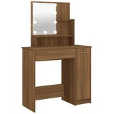  Toaletni stolić LED boja smeđeg hrasta 86,5x35x136 cm | shoptok.hr
