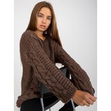 RUE PARIS Sweater-LC-SW-8044.06X-brown | Shoptok.si
