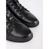 Shelvt Men's black shoes with fur padded | Shoptok.si