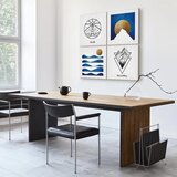  Slika - Sea or Mountains (4 Parts) 40x40 Premium Print | shoptok.hr