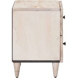  Nočna omarica Bela 40 x 33,5 x 46 cm Masiven les manga, (5000209483) | Shoptok.si