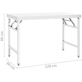  kuhinjski radni stol 120 x 60 x 80 cm nehrđajući čelik | shoptok.hr