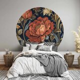  Okrugla fototapeta - Tapestry-style large retro flowers 230x230 | shoptok.hr