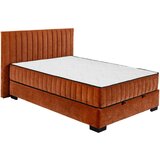 MID.YOU POSTELJA Z VZMETNICO 140 cm x 200 cm , tekstil, leseni material barve konjaka | Shoptok.si