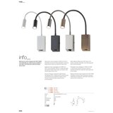  Redo 01-4802 - LED fleksibilna lampica HELLO LED/3W/230V bronzana | Eponuda.com