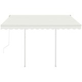  Automatska tenda na uvlačenje sa stupovima 3 5 x 2 5 m krem | shoptok.hr