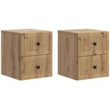  Stenski nočni omarici 2 pcs Artisan hrast 33 x 34,5 x 40 cm, (5000209997) | Shoptok.si