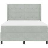  s opruga kutije Svijetlo siva 160 x 200 cm Baršun | shoptok.hr