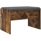  Klupa za hodnik s jastukom Dimljeni hrast 63 x 38 x 40 cm | shoptok.hr