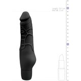EasyToys - Vibe Collection realističan silikonski vibrator - crni | shoptok.hr