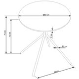 Trpezarijski Sto HOMORA, crne boje | Eponuda.com