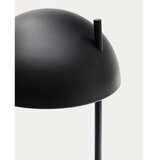 Kave Home Črna/v naravni barvi namizna svetilka s kovinskim senčilom (višina 48,5 cm) Catlar – | Shoptok.si