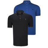 Dewberry DOUBLE SET T8586 MEN'S T-SHIRT-BLACK-SAKS | Shoptok.si