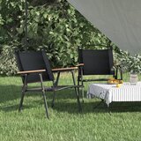 The Living Store Stoli za kampiranje 2 kosa črni 54x55x78 cm oxford blago - Stol Za Kampiranje, (21485435) Cene