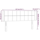 vidaXL LED posteljno vzglavje temno modro 147x16x78/88 cm žamet | Shoptok.si