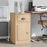vidaXL Stranska omarica s predalom sonoma hrast 40x50x75 cm inžen. les | Shoptok.si