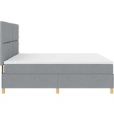  Krevet s box springom i madracem svjetlosive boje 200x200 cm | shoptok.hr