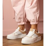 Gemre White-beige platform sports sneakers Fiones Cijene