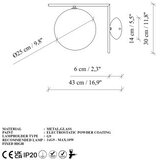 Opviq Zidna lampa Luminar-14156, 25x43x30cm, IP20, zlatna boja | Eponuda.ba