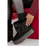 Beloved Asturio gležnarji s krznom črni | Shoptok.si