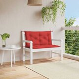  Jastuk za vrtnu klupu crveni 100x(50+50)x7 cm od tkanine Oxford | shoptok.hr