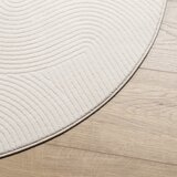  Tepih IZA kratka vlakna skandinavski izgled krem Ø 80 cm | shoptok.hr