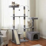 AR Maca Lounge grebalica i penjalica za mačke 136cm Siva Cene