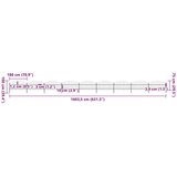  Vrtna ograda s vrhom koplja Čelik 1603,5x100 cm Crna | shoptok.hr