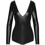 Noir bodi dugih rukava od sjajnog materijala (crni) | shoptok.hr