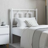  Metalno uzglavlje za krevet, bijelo, 75 cm | shoptok.hr