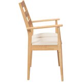  Blagovaonske stolice s jastucima 2 kom. Puno drvo Guma | Shoptok.si