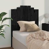  Uzglavlje za krevet crno 81 x 4 x 110 cm od masivne borovine | shoptok.hr