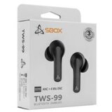 S Box slušalke črne bluetooth z mikrofonom EB-TWS99, (21165114) | Shoptok.si