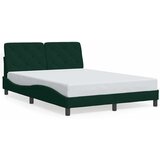  Okvir za krevet bez madraca tamnozeleni 140x190 cm baršunasti | shoptok.hr